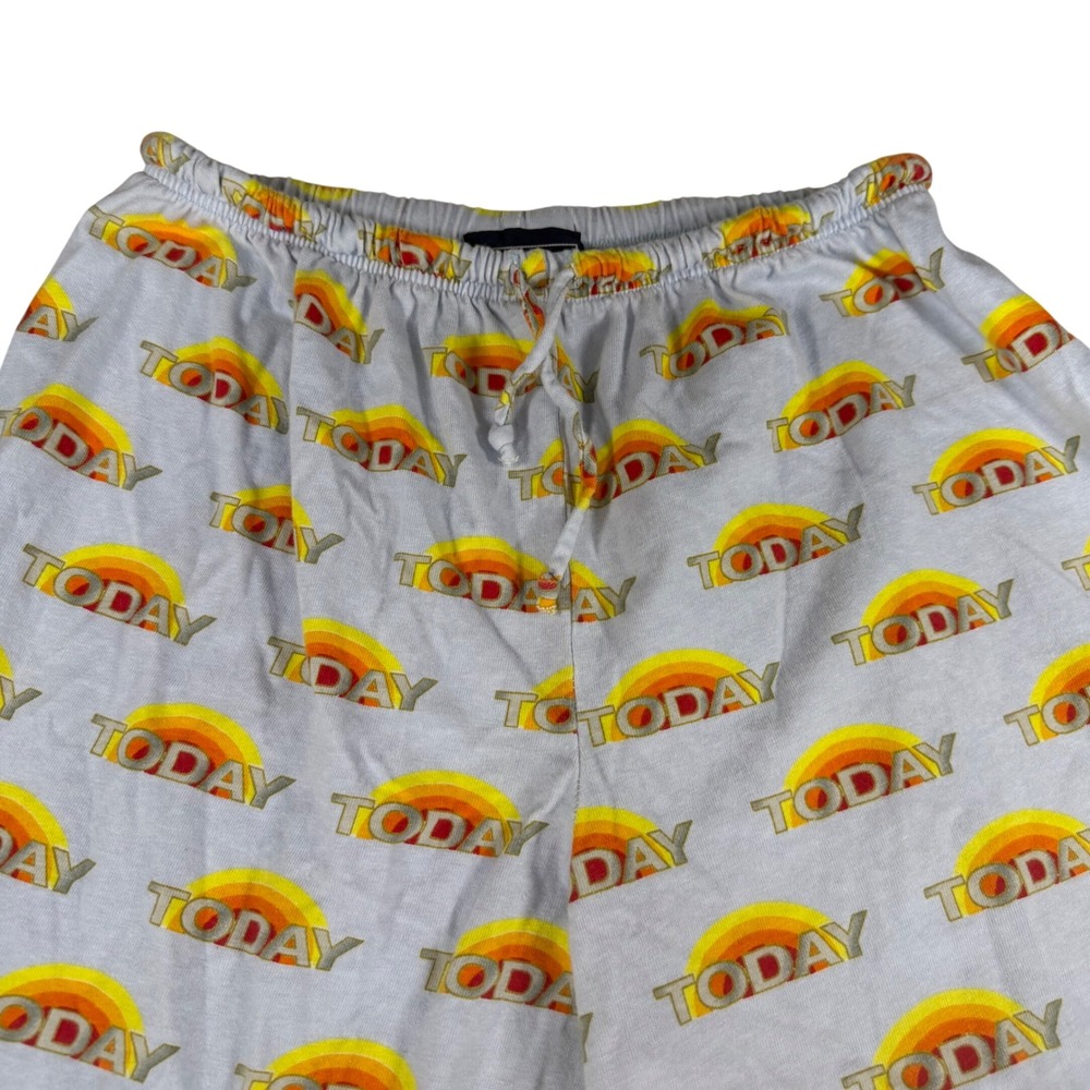 NBC Experience Store Today Show Logo Pajama Pants Blue Cotton Made in‎ USA Med